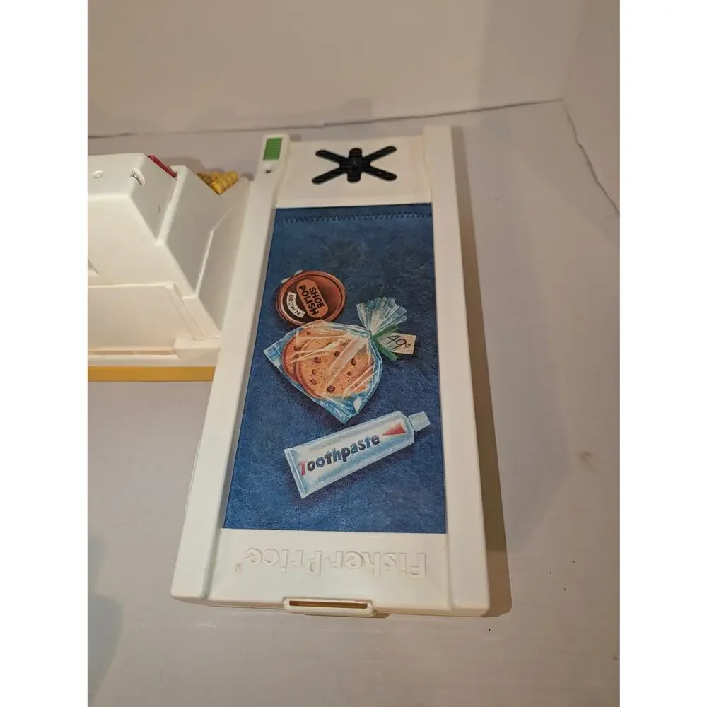 Vintage 1988 Fisher Price Magic Scan Checkout Counter Fun With Food #2102